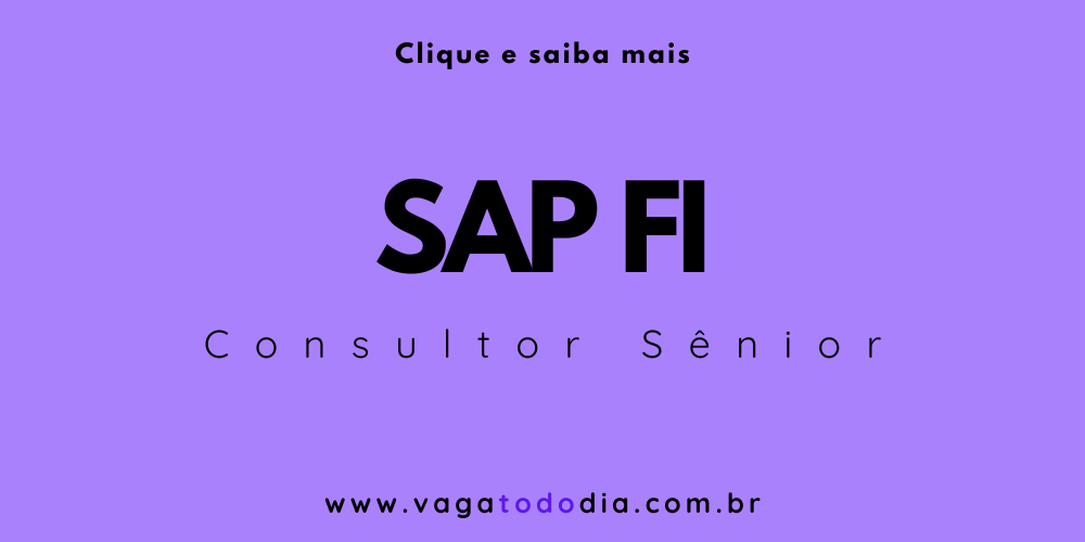 vaga todo dia consultor sap