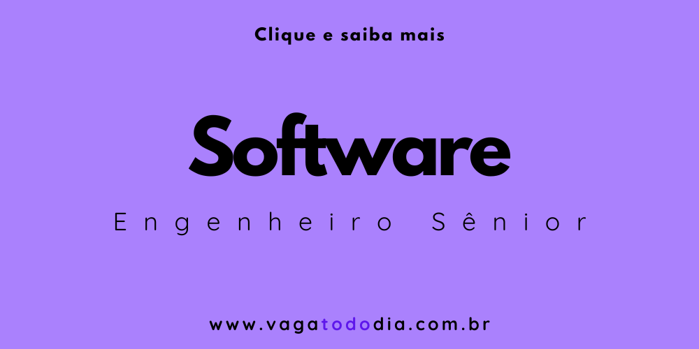 Vaga todo dia Engenheiro de Software