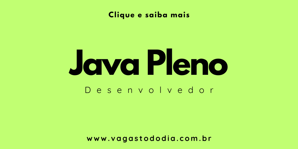 vagastododia.com.br Desenvolvedor Java Pleno