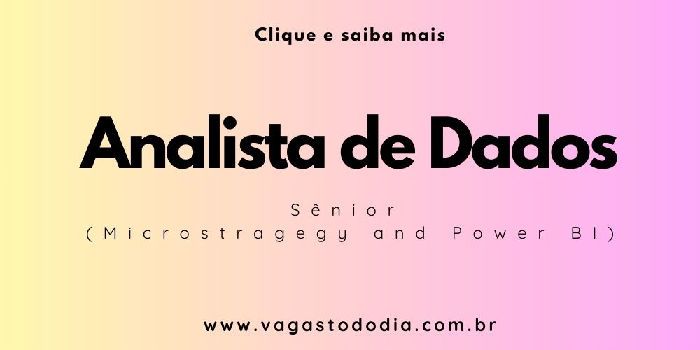 Analista de Dados Senior