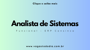 Analista de Sistemas Consinco Sênior